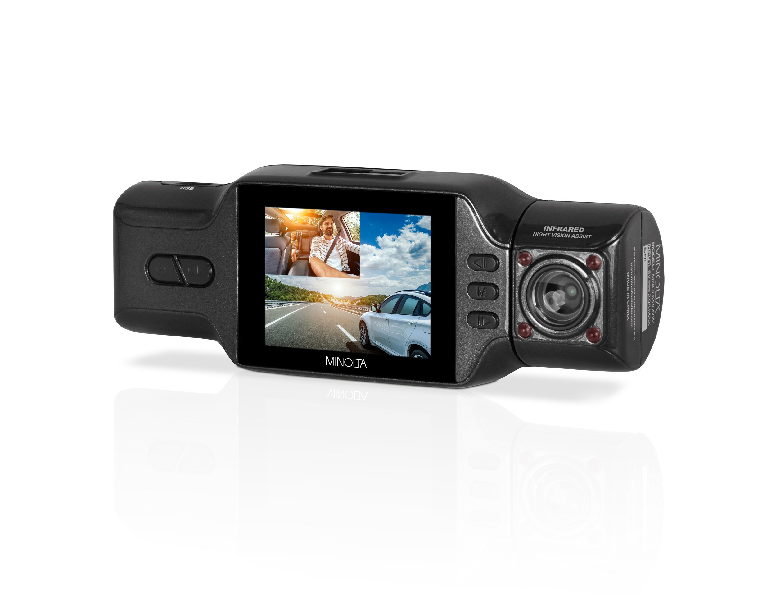 MNCD200NW 2-Channel 1080P Dash Camera w/2.0 MNCD200NW 2-Channel 1080P Dash Camera w/2.0